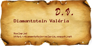 Diamantstein Valéria névjegykártya